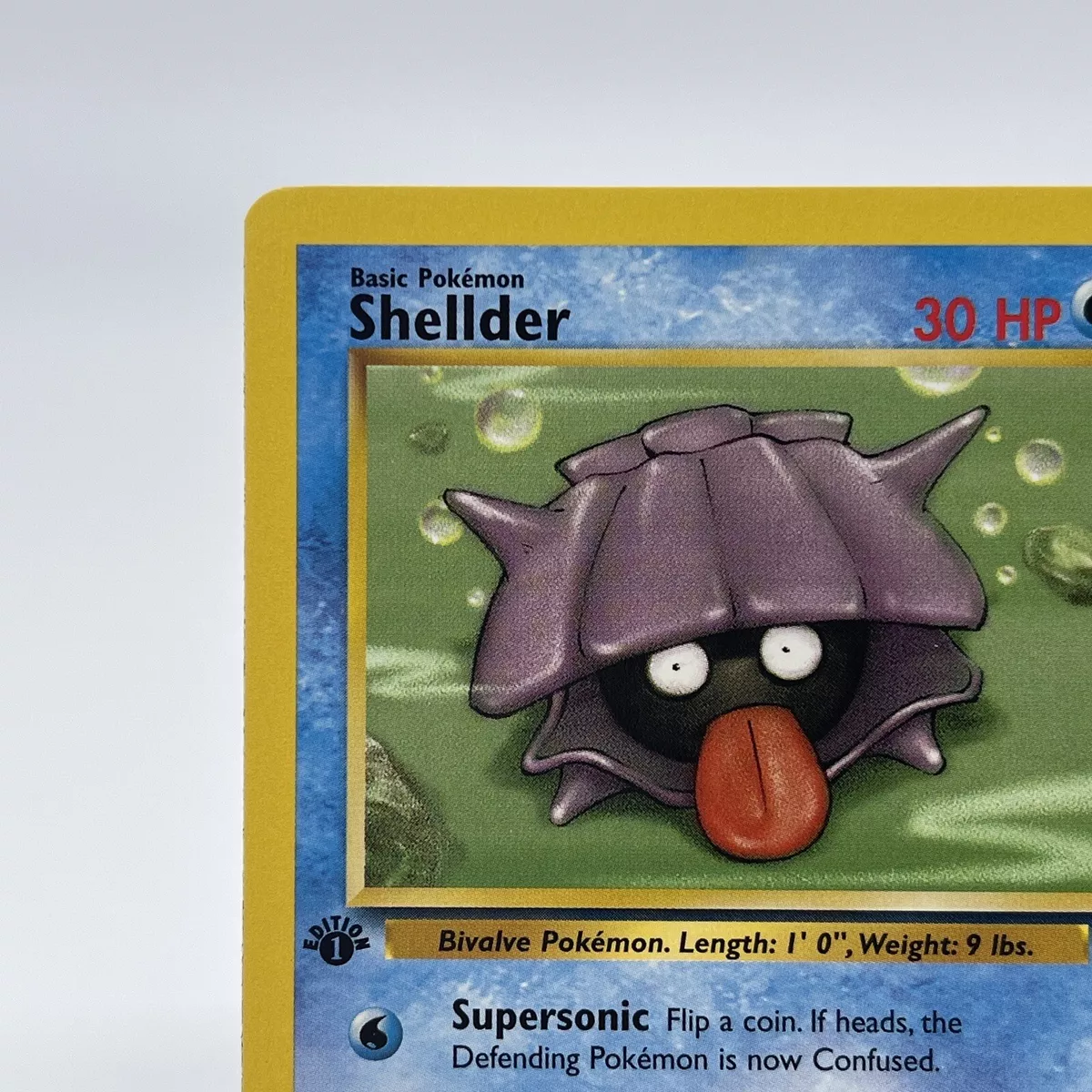 Vintage Common 1st Edition Shellder Fossil Pokemon Card 