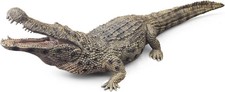 Large Alligator Toy, 15" Realistic Crocodile Action Figure with Moveable Jaw, Wi