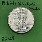 1945-D Walking Liberty Silver Half Dollar 50c Gem BU Uncirculated US Coin