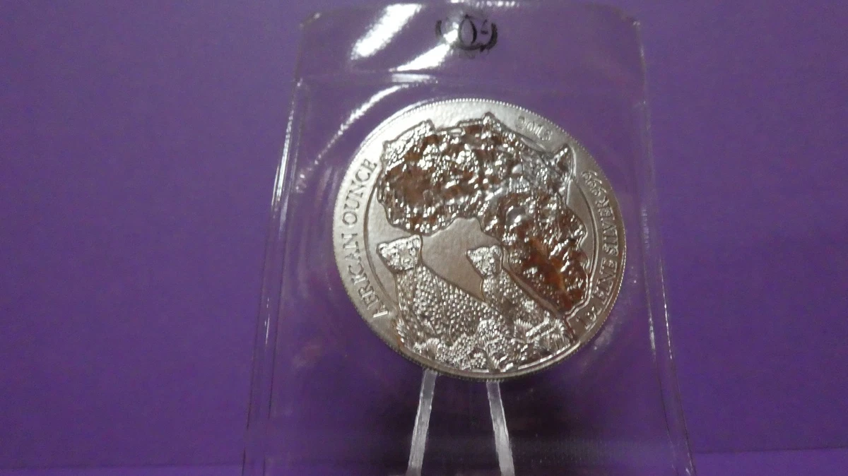 Ruanda Gepard 2013 African Ounce 1 oz plata Ag 999. Embalaje original S/C