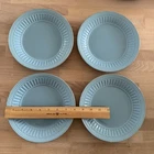 Lenox French Perle Groove Bluebell Salad Plate x4