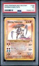 PSA 1 PR 2002 Neo Destiny Shining Kabutops 108/105 Holo Foil Pokemon Segreto Raro