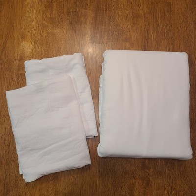 BedSure Duvet Cover Set - White - King 104  x 90 