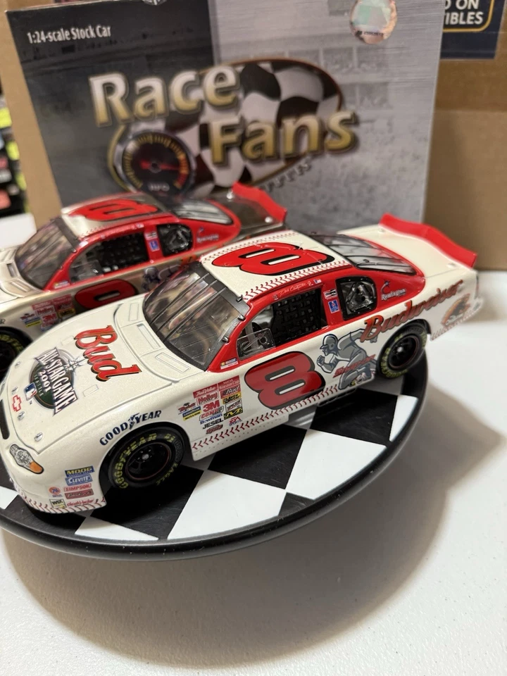 Dale Earnhardt Jr. #8 Budweiser MLB All Star Game 2001 juego de 2 coches 1/24 diecast Foto 3 de 4