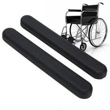 Universal Wheelchair Armrest Replacement Padded Armrests with Screws for Elderly