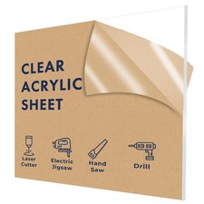Falken Design Clear Acrylic Sheet - 12 x 30 - 3/16 Thick Plexiglass for DIY Proj