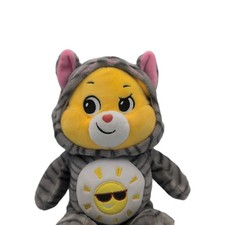Care Bears 12" Funshine Friends Sunshine Kitty Cat Hoodie Plush Halloween EUC