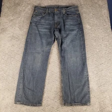 Levis 569 Jeans Mens 36x30 Blue Wide Leg Dark Wash Relaxed Skater Streetwear