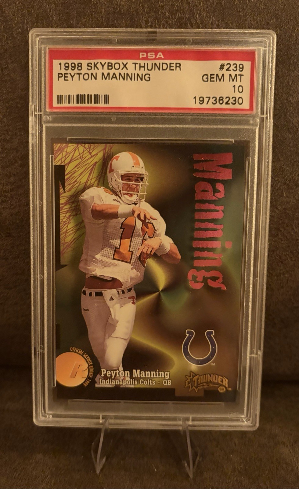 1998 Skybox Thunder Peyton Manning #239 (RC) PSA 10
