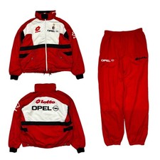 DE COLECCIÓN AÑOS 90 AC MILAN LOTTO OPEL CHÁNDAL CONJUNTO CHAQUETA PANTALONES FÚTBOL FÚTBOL TALLA L