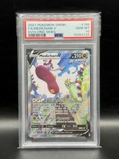 Medicham V (Alternate Full Art) 186/203 SWSH07: Evolving Skies Holo PSA 10 on eBay