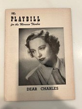 Tallulah Bankhead & Robert Coote   Playbill   "Dear Charles"  1954  Broadway