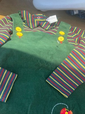 Buster Brown green kids clothing set jumper mock neck