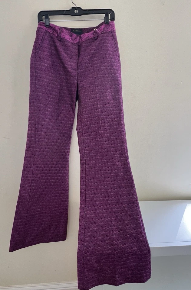 Vintage CLASSIC Roberto Cavalli Purple Flared Pants