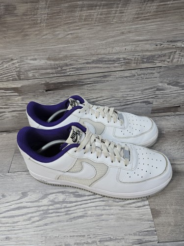 Scarpe da ginnastica Nike Air Force 1 ID uomo taglia 11 bianco viola - Foto 2 di 13