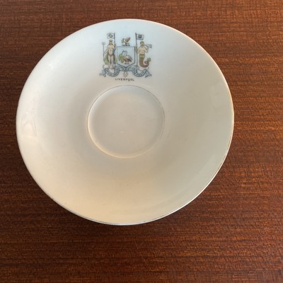Vintage Liverpool Untertasse Keramik Freimaurer