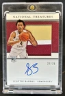 2021-22 National Treasures Scottie Barnes Silhouettes Patch RC Auto #/35