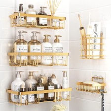 Shower Caddy 5 Pack Bathroom Organizer Rack for Inside Adhesive Shelf Shampoo