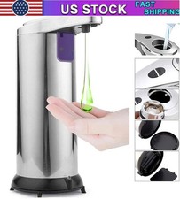 250ml Stainless Auto Handsfree Sensor Touchless Soap Dispenser Kitchen Bathroom