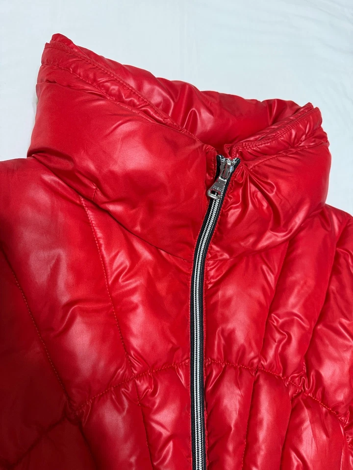 Chaqueta Guess Puffer Mujer Verde Cremallera Completa Acolchada Aislada Talla Grande (delgada) Foto 3 de 4