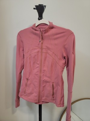 Lululemon Define Jacket Womens 6 Cherry Tint Full Zip Thumbholes Athletic Pink