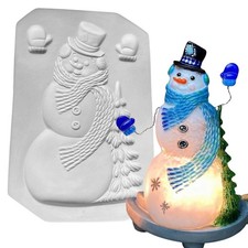 11"X 7.5" Deep 1.25" Snowman Mold Glass Fusing