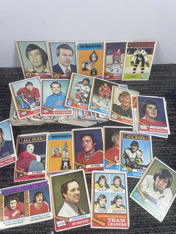 🔥 De colección • Lote de tarjetas de hockey Topps 1974-75 • Bowman Parent Red Wings Rangers... Foto 2 de 4