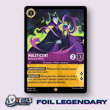 Maleficent Mistress of All Evil 51/204 Foil Legendary Inklands LP Disney Lorcana
