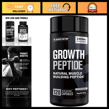 Muscle Growth Peptides Supplement   Supports Protein Synthesis  Recovery, 120 C