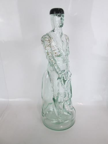 Vintage Matador And Flamenco Dancer Large Glass Bottles With Hat Stoppers - Picture 7 of 24