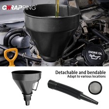 Car Refueling Funnel Detachable Spill-Proof Hose with Long Mouth Universal Car