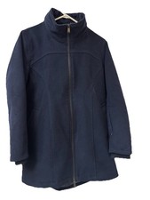 Pendleton Hampton Women's XS/TP Wool Blend Long Coat LinedNavy Jacket Full Zip
