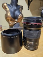 Canon EF 135mm f/2 L USM Telephoto Lens   Excellent Condition w/ Caps  Hood