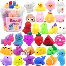 30 Pack Mochi Squishy Toys, Party Favors for Kids 4-8-12, Classroom Birthday...