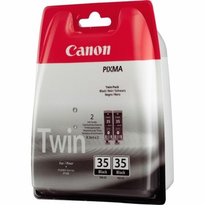 Original Canon PGI-35 BK  1509B012  1509B029 Tinten Doppelpack schwarz 2 Stück