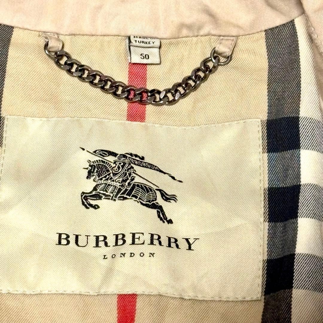 Burberry London Prorsum Trench Coat Beige Nova Check XL rare Men's From Japan thumbnail 3