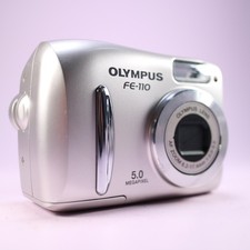 Olympus FE-110 5.0MP Compact Digital Camera Silver Tested