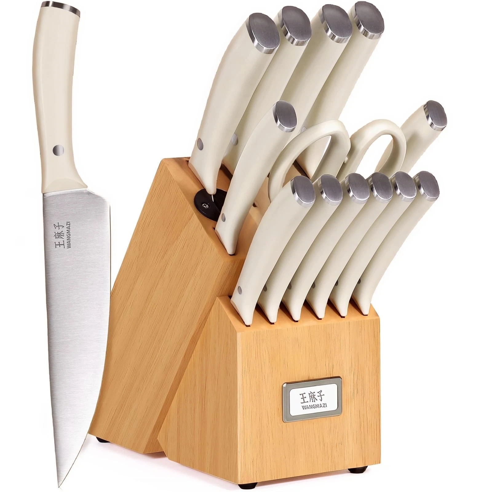 Newly Updated Sharp Chef Set,High Carbon Stainless Steel Forged,Kitchen Set E...