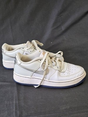 Nike Turnschuhe Kinder Größe 5,5 Air Force 1 LE GS Schnürschuhe Pure Platinum Leder FW1
