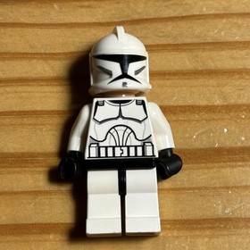LEGO Star Wars Clone Wars Phase 1 Clone  Trooper SW0201 w/ Pilot Trooper Helmet