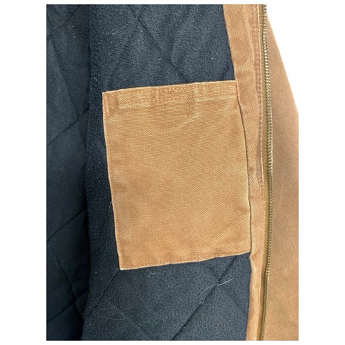 Carhartt YYJ130 BRN Canvas Quilted Lined Jacket Brown Youth Size XL (14/16) Barn - Picture 10 of 19