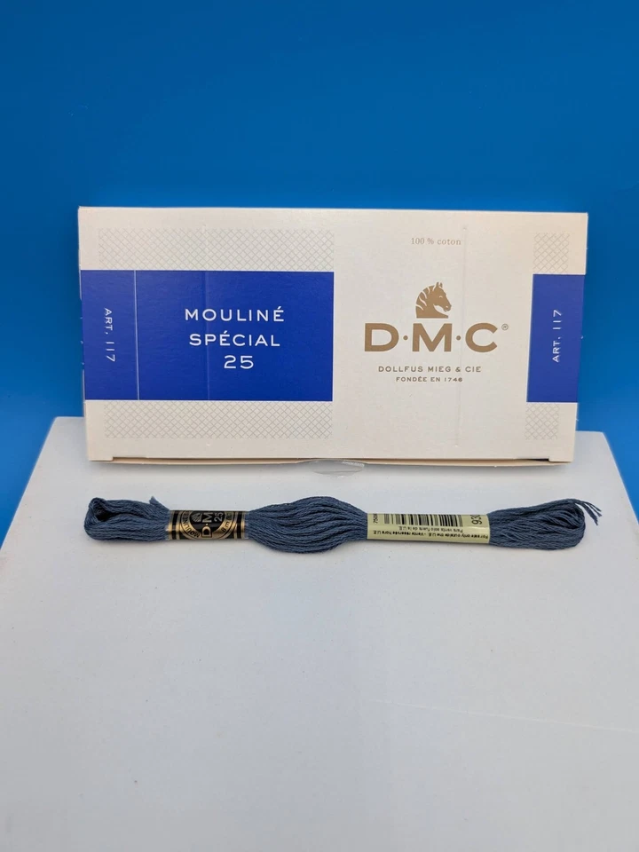 DMC Embroidery Floss Box of 12 Skeins Choose Your Color 601 642 754 930 3771 - Image 3 of 4