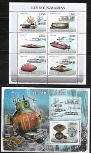 Comoro Islands 2008 #997-998 MNH Submarines