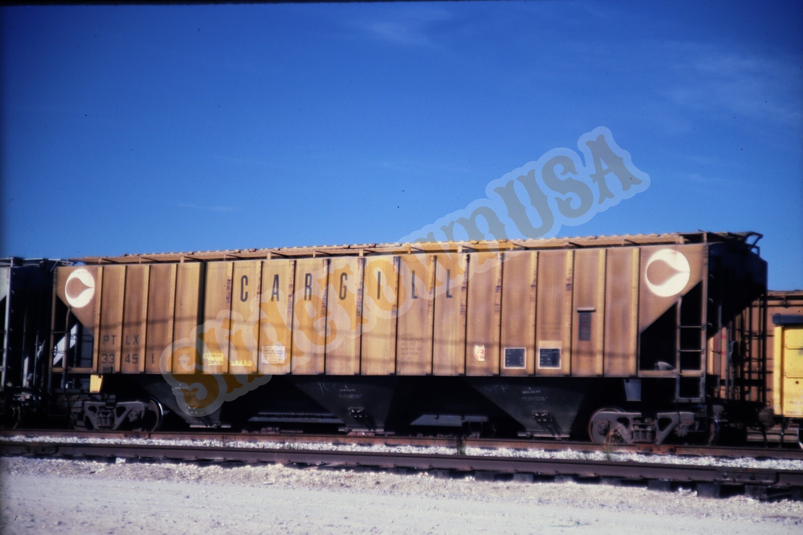Vtg Train Slide 33451 Hopper PTLX Cargill Tampa FL X4B119 | eBay