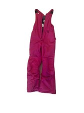 Lands' End Ski Girls Squall Winter Overall Bibs Magenta Grow-a-Longs Size 10