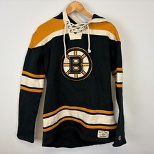 Boston Bruins Lacer Hoodie Sweatshirt Womens Size XL Old Time Hockey Causeway