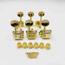Vintage Guitar Tuning Pegs Guitar Tuners Machine Heads Black for Strat/Tele Gold