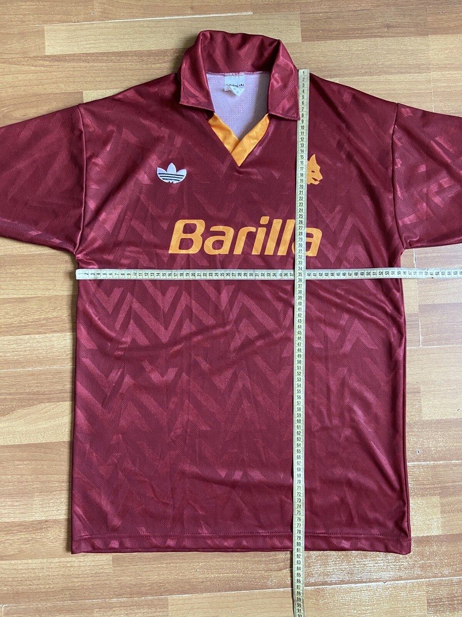 ROMA 1990 1991 HOME FOOTBALL SHIRT SOCCER JERSEY ADIDAS sz XL MEN