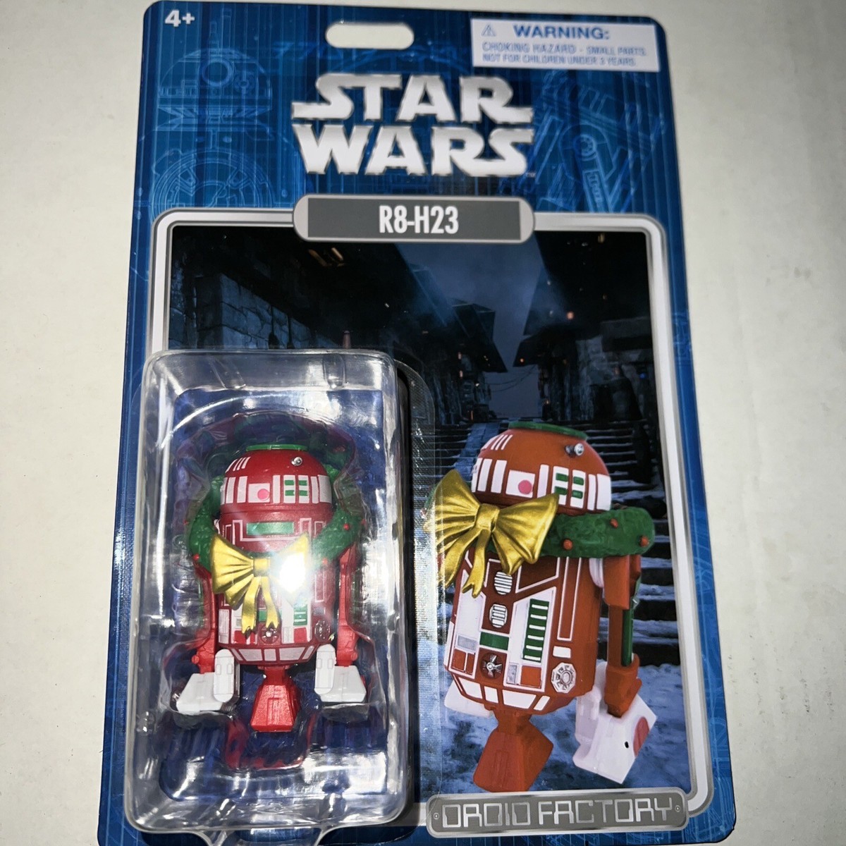NIB Disney Star Wars R8-H23 Christmas Holiday Droid Factory 3 3/4