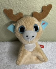 Ty Glitzy The Reindeer Teenie Beanie Boos"Plush With Blue Eyes McDonalds 3"
